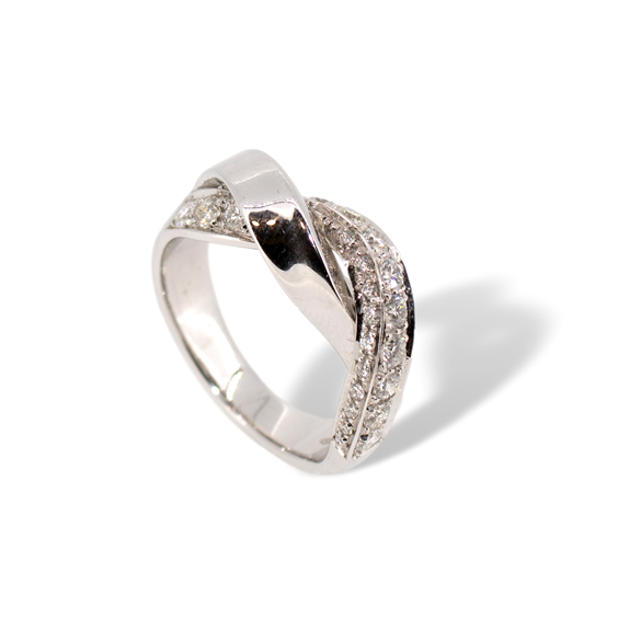 Anello fantasia 771590E in oro 18k e diamanti naturali Donna  - 771590E